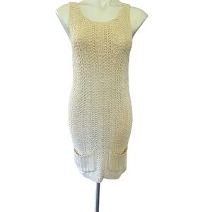 Anthropologie far away from‎ close wool blend knit  sweater dress size M